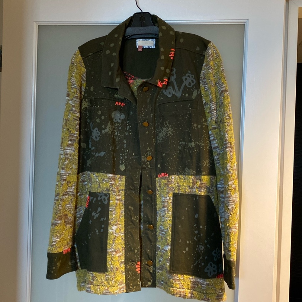 Anthropologie PILCRO embroidered Phoenix sweater/jacket